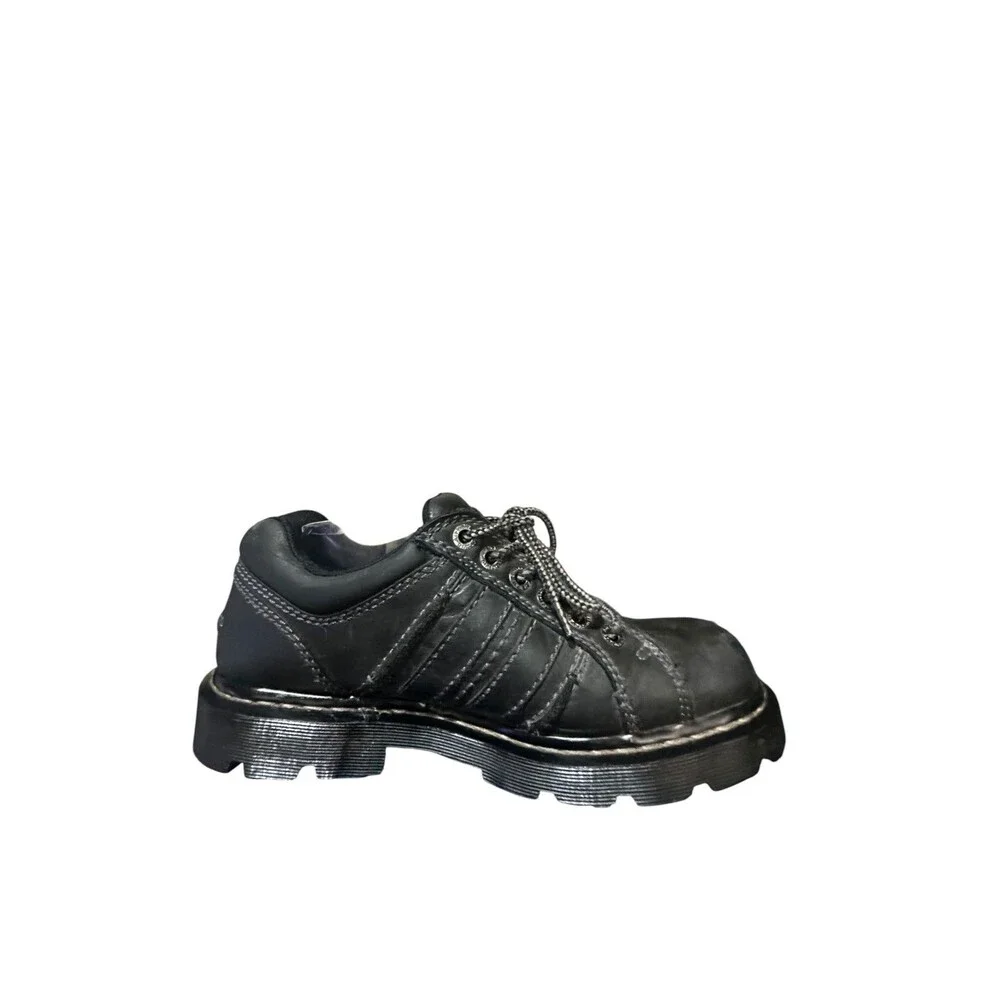 Dr. Martens Harrison Leather Oxford Charcoal Y2K Grunge Men's Size 10 M L 11